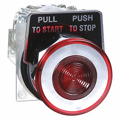 SCHNEIDER ELECTRIC 9001KR9RH13 H7093 Mushroom Head Push Button Non Illuminated Red SPDT