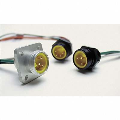BRAD HARRISON 1R2006A20A120 External Thread Receptacle 2 Male 16 AWG