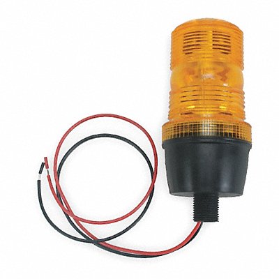 GRAINGER 2ERN8 Warning Light Strobe Amber 12 to 80VDC
