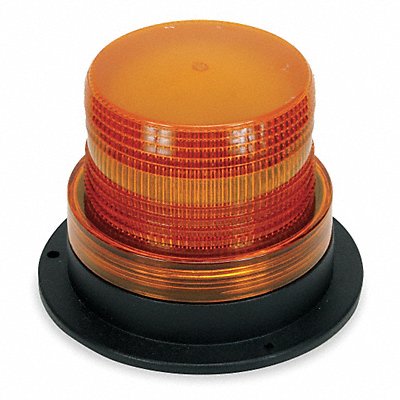GRAINGER 2ERP9 Warning Light Strobe Amber 12 to 80VDC