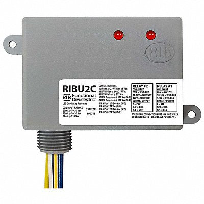 RIB RIBU2C EnclosedPre-Wired Relay 120VAC DPDT 10A