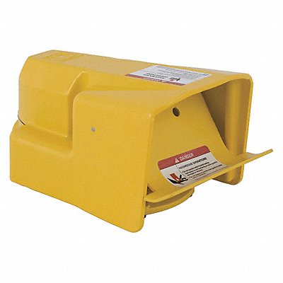 SQUARE D 9002AW117 Foot Switch Yellow Steel SPST Momentary