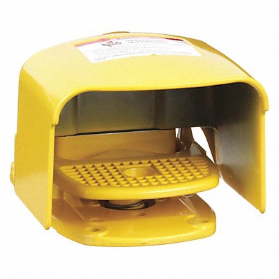 SQUARE D 9002AW2 Foot Switch Yellow Steel SPDT Momentary