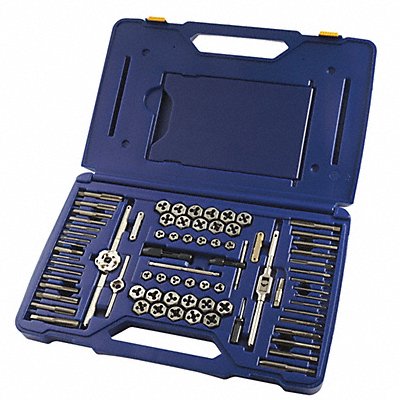 IRWIN 26376 Tap/Die Set 76pc NC NF Metric NPT BSP
