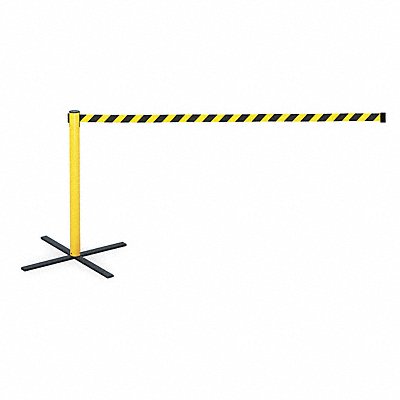 TENSABARRIER SA14PKMAXNOD4XC Barrier Post with Belt 13 ft L