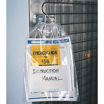 GRAINGER 2EWG4 Reclosable Poly Bag Drawstring PK1000