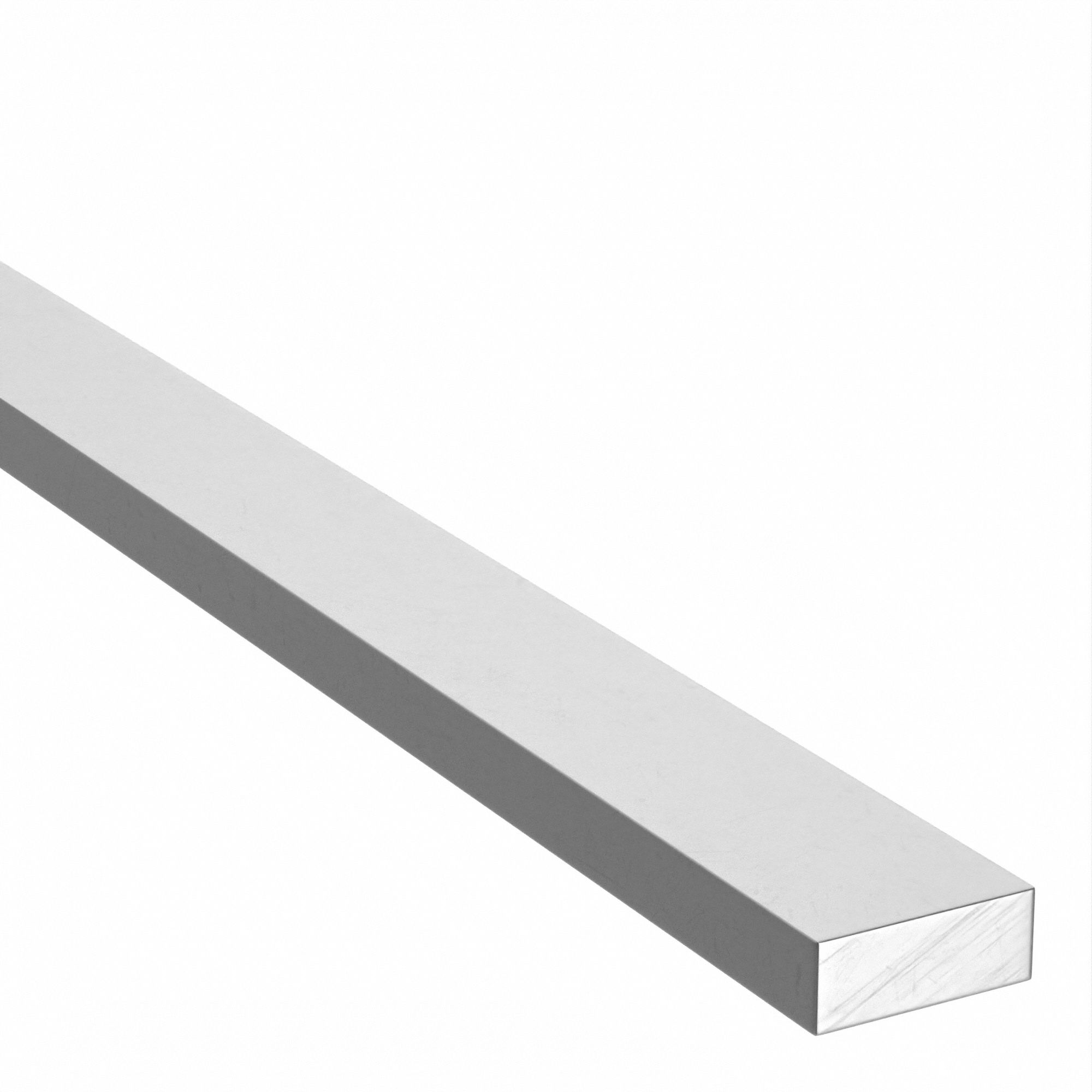 GRAINGER 61F75X212 Flat Bar Stock Aluminum 2 in Over. W