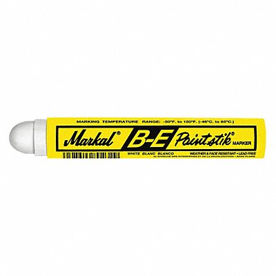MARKAL 80620 Paint Crayon 11/16 in White PK12