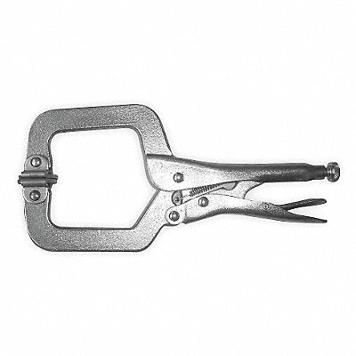 WESTWARD 2FDC7 Locking C-Clamp 6 2 Cap. 1-1/8 Throat