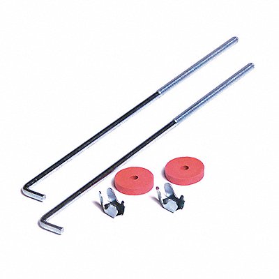 GROTE 849287 Hold Down Set J Bolt Silver PK2