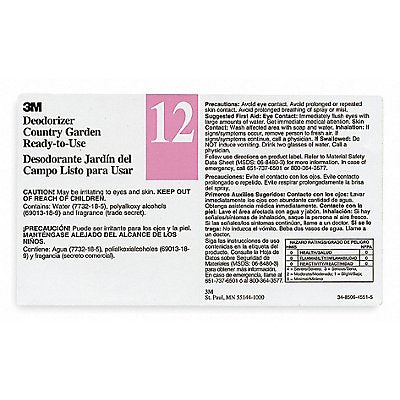 TOLCO 340412 Secondary Bottle Label Gloss Paper PK12