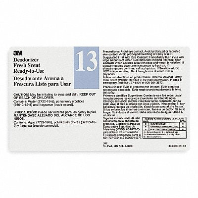 TOLCO 340413 Secondary Bottle Label Gloss Paper PK12
