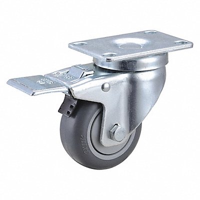GRAINGER 2G035 Standard Plate Castor Swivel 210 lb.
