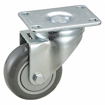 GRAINGER 2G041 NSF-Listed Plate Castor Swivel 250 lb.