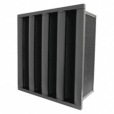 GRAINGER 2GGV7 Odor Removal V-Bank Air Filter 24x24x12
