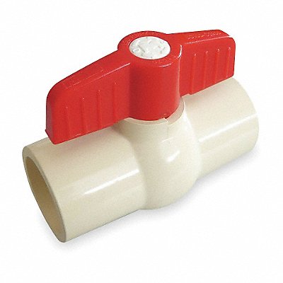 GRAINGER 107126 Manual 2-Way Ball Valve Socket CPVC