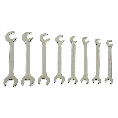 WESTWARD 2GKT1 Igntn Wrench St #Pcs 8 DblEnd
