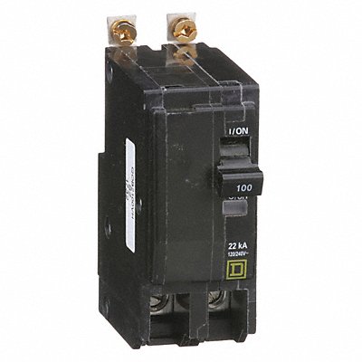 SQUARE D QOB2100VH Circuit Breaker 100A Bolt On 120/240V 2P