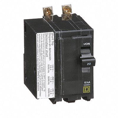 SQUARE D QOB2201021 Circuit Breaker 20A Bolt On 120/240V 2P