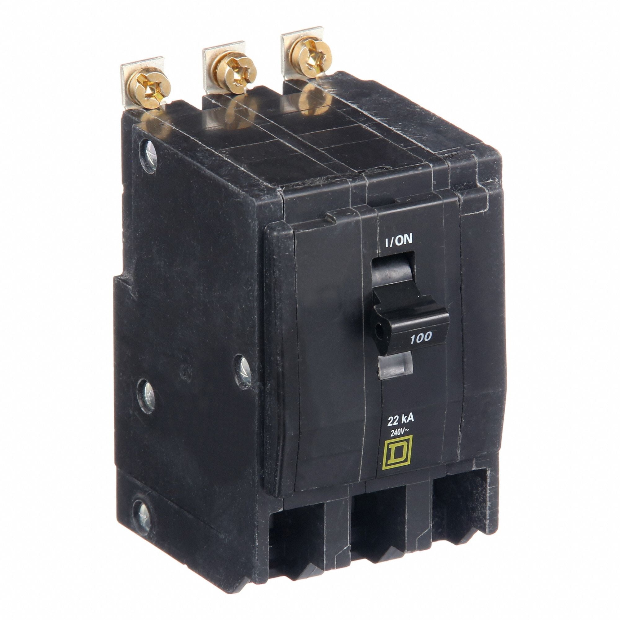 SQUARE D QOB3100VH Circuit Breaker 100A Bolt On 120/240V 3P