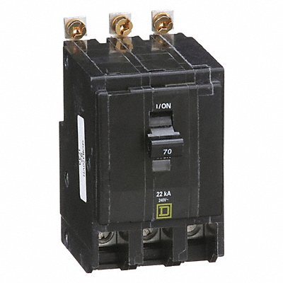 SQUARE D QOB370VH Circuit Breaker 70A Bolt On 120/240V 3P