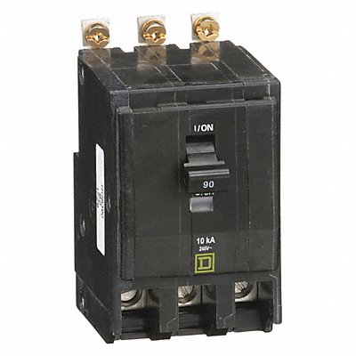 SQUARE D QOB390 Circuit Breaker 90A Bolt On 120/240V 3P