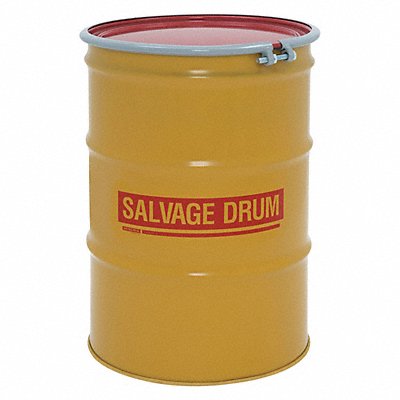 GRAINGER HM5502 Salvage Drum Yellow 18ga 1.2mm