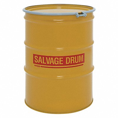 GRAINGER HM8518 Salvage Drum Yellow 18ga 1.2mm