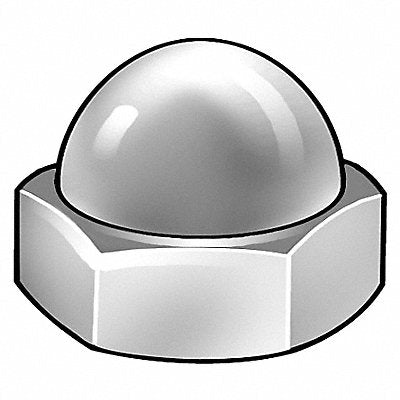 GRAINGER DN7X01600001P1 Dome Nut 18-8 Stainless Steel M16 x 2.00 28mm 1PK
