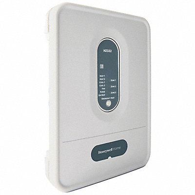 HONEYWELL HOME HZ322 11.5 H 8 W 3 Zone Panel Grey 2Cool 2Heat