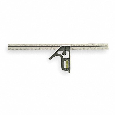 JOHNSON LEVEL 420EM Combination Square 16 In Zinc