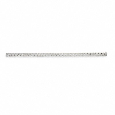 JOHNSON LEVEL J112 Rule Aluminum 12 In 1/8 1/16 In Grad