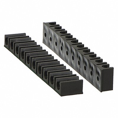GRAINGER MTR250102 Tube Rack 10Channels 1/4 Max OD PK2