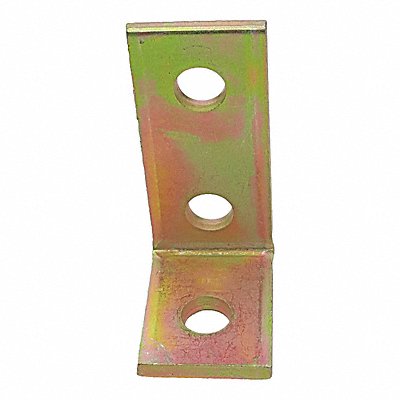 GRAINGER V323Y Angle Bracket Steel Overall L 3 1/2in