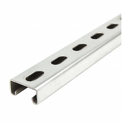 GRAINGER FS500SSST412000 Strut Channel SS Overall L 10ft