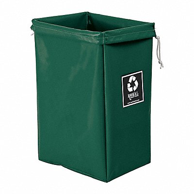ROYAL BASKET TRUCKS G00EEXEBN Enviro Hamper Bag 30 gal green vinyl