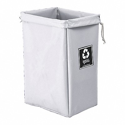 ROYAL BASKET TRUCKS G00WWXEBN Enviro Hamper Bag 30 gal white vinyl