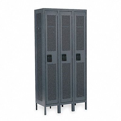 GRAINGER 2HFL2 Locker 1x3Locker Grey 78 x36 x18 Unassembled