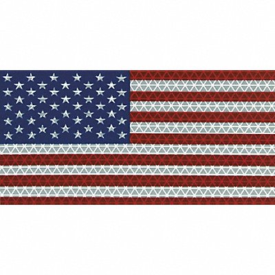 ORALITE 18376 American Flag Decal Reflect 6.5x3.75 In