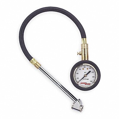WESTWARD 2HKX2 Dual Foot Tyre Press Gauge 0 to 160 psi