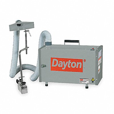 DAYTON 2HNT7 Industrial Air Cleaner 10 ft Arm L