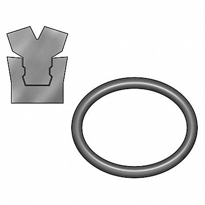 GRAINGER 2HZR1 Rod Seal Rod Dia 1-3/4 Nitrile