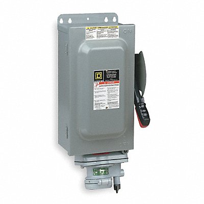 SQUARE D HU361AWC Safety Switch Non Fusible 30 A Steel
