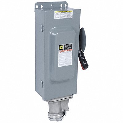 SQUARE D HU363AWC Safety Switch Non Fusible 100 A Steel