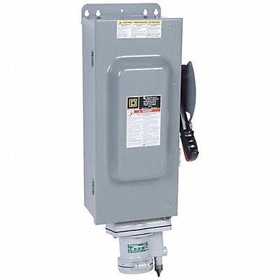 SQUARE D H363AWA Safety Switch Fusible 100 A Steel