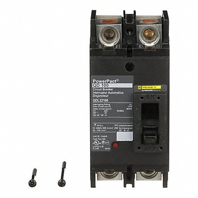 SQUARE D QDL22100 Circuit Breaker 100A 2P 240VAC QD