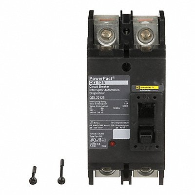 SQUARE D QDL22125 Circuit Breaker 125A 2P 240VAC QD