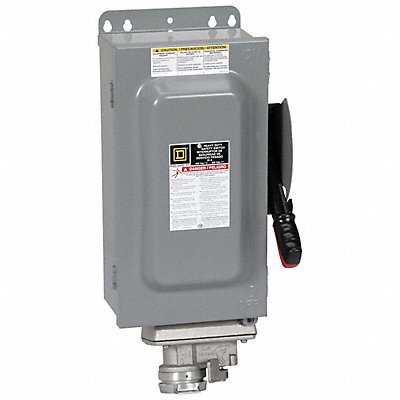 SQUARE D H361AWC Safety Switch Fusible 30 A Steel