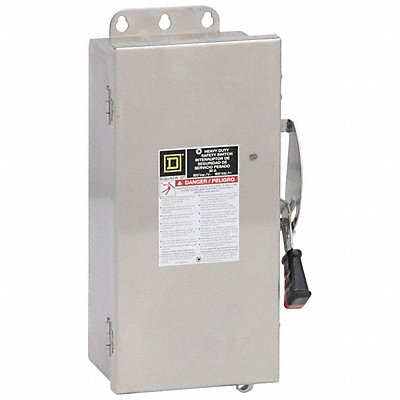 SQUARE D H361DSWC Safety Switch Fuse 30A 304 StainSteel