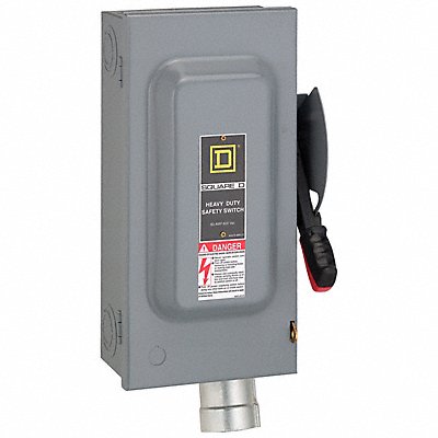 SQUARE D HU362AWH Safety Switch Non Fusible 60 A Steel